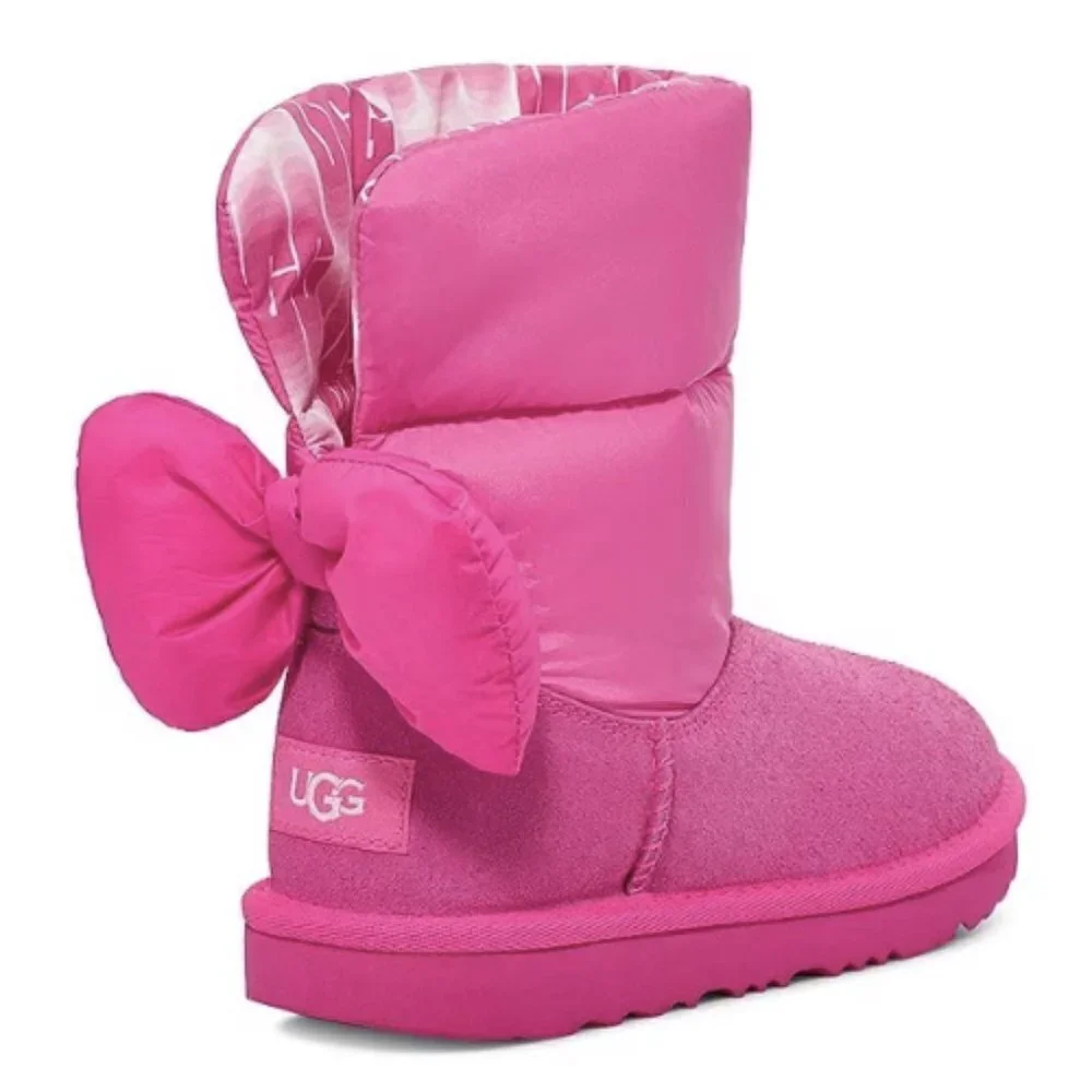 NEW UGG Girls' Bailey Bow Maxi Wavelength Cold Weather Boots (Youth)